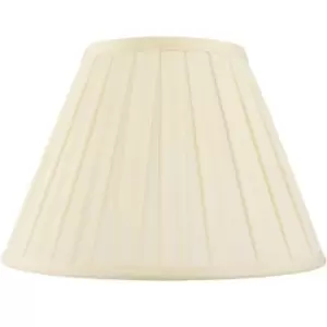 16" Tapered Drum Lamp Shade Cream Box Pleated Fabric Cover Classic & Elegant