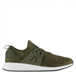 Delray Wavey Micro Trainers - Olive/White