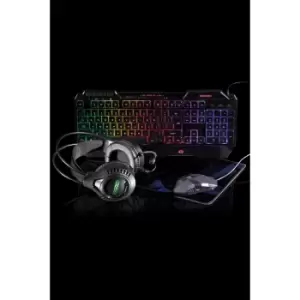 Daewoo 4 in 1 Gaming Set Headphones&#44 Keyboard&#44 Mouse and Mat