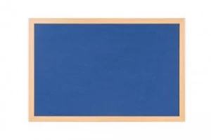 Bi-Office Earth-It Blue120x90cm oak wood frame 32mm frm