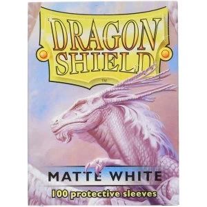 Dragon Shield White Matte Card Sleeves - 100 Sleeves