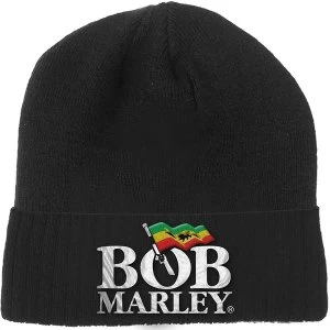 Bob Marley - Logo Unisex Beanie Hat - Black