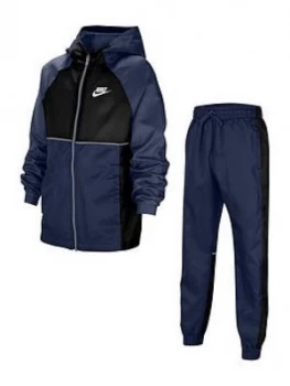 Boys, Nike Older Woven Tracksuit - Navy, Size S, 8-10 Years
