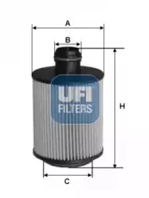 2511200 UFI Oil Filter Oil Cartridge