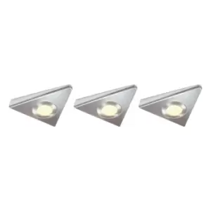 NxtGen Georgia Premium LED Under Cabinet Light 1.8W (3 Pack) Warm White 65° Brushed Nickel