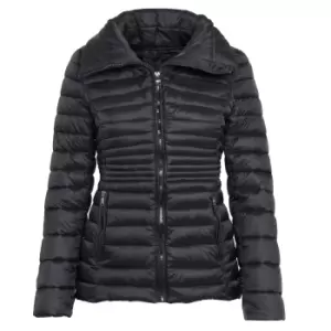 2786 Womens/Ladies Contour Quilted Jacket (S) (Black)