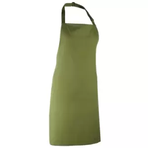 Premier 'colours' Bib Apron / Workwear (pack Of 2) (one Size, Oasis Green)