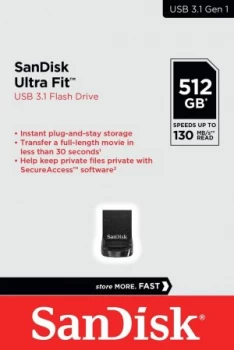 SanDisk Ultra Fit 512GB USB Flash Drive