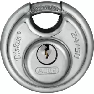 ABUS Diskus padlock, 24IB/50, pack of 6, stainless steel