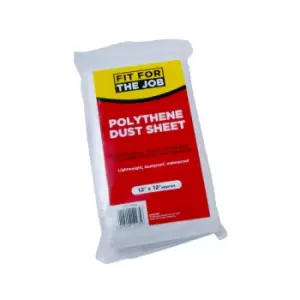 Fit for the Job Polythene Dust Sheet 12 x 12ft FDPY002 - Rodo