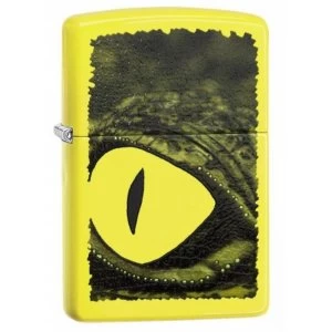 Zippo Crocodile Eye Classic Neon Yellow