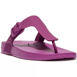Fitflop Iqushion Adjustable Buckle Flip-Flops Female Miami Violet UK Size 4