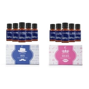 Mystic Moments HIS & HERS Fragrant Oils Twin Pack