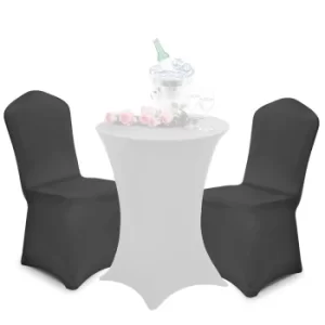 Chair Cover 2Pcs Set Anthracite