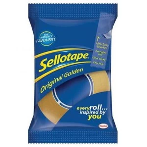 Sellotape Golden Tape Retail 18mm x 25m Pack of 8