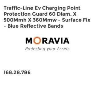 Moravia Traffic-Line EV Charging Point Protection Guard 60 Dia. x 500mm H x 360m