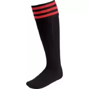 Euro Mens Scarlet Socks (7 UK-11 UK) (Black/Red)