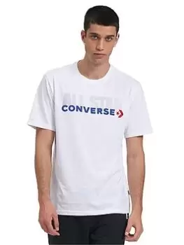Converse All Star Tee, White, Size S, Men