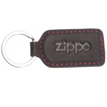 Zippo Mocha Leather Keyring (6.5 x 2 x 0.5cm)