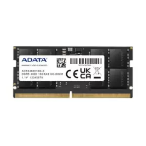ADATA AD5S480016G-S memory module 16GB 1 x 16GB DDR5 4800 MHz ECC