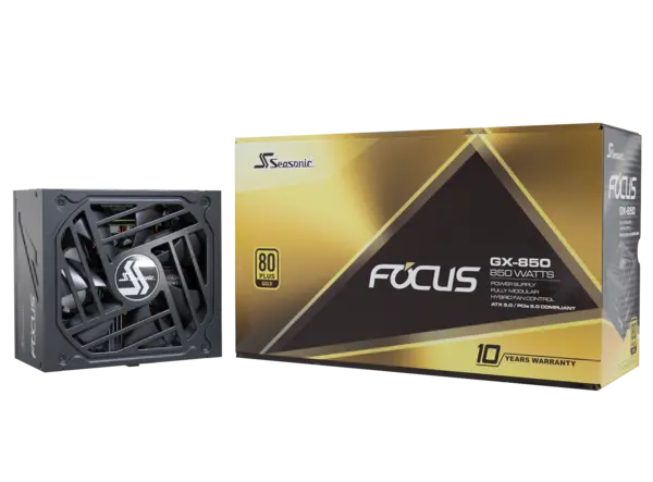 Seasonic FOCUS GX-850 Fully Modular 80 Plus Gold PCIe 5.0 / ATX 3.0 Power Supply