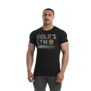 Golds Gym Performance T Shirt Mens - Black