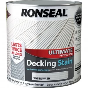 Ronseal Ultimate Protection Decking Stain White Wash 2.5l