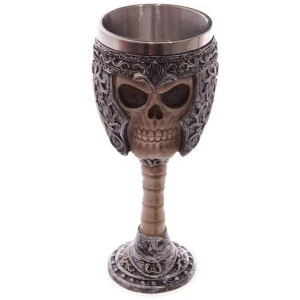 Gothic Warrior Skull Goblet