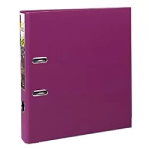 Prem'touch Lever Arch File A4+ PP S50mm, 2 Rings, Fuchsia, Pack of 10