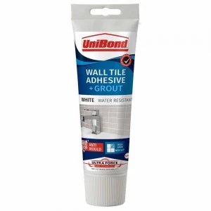 Unibond UF Adhesive and Grout Tube White 300g