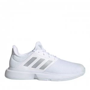 adidas Gamecourt Tennis Shoes Womens - White/Silver