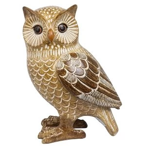 Country Brown Owl Right Ornament