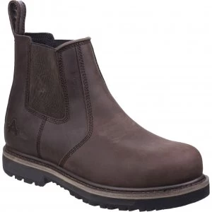 Amblers Mens Safety As231 Dealer Boots Brown Size 6