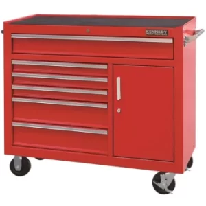 7-Drawer Extra Large Tool Roller Cabinet with Castor Wheels and Side Handle