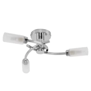 Claudia 3 Way Ceiling Light in Chrome