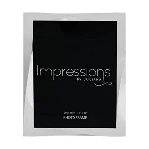 8" x 10" - Impressions Silver Plated Twisted Photo Frame