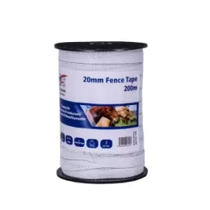 FENCEMAN 20mm Fence Tape - White