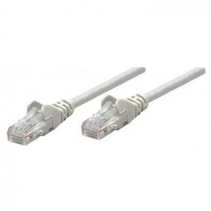 Intellinet Network Patch Cable Cat6A 20m Grey Copper S/FTP LSOH / LSZH PVC RJ45 Gold Plated Contacts Snagless Booted Polybag