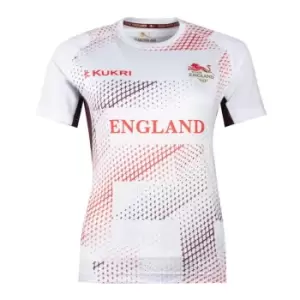 Kukri Team England Ladies Flag T-Shirt - White