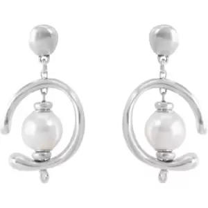 Ladies UNOde50 Silver Plated Inorbit Earrings