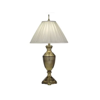 Cincinnati - 1 Light Table Lamp Burnished Brass, E27 - Elstead