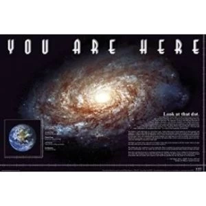 You Are Here Space Maxi Poster