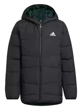 Boys, adidas Kids Unisex Frosty Down Jacket - Black, Size 4-5 Years