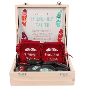Box of 20 Friendship Feather stones