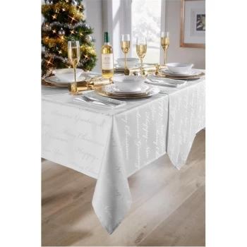 The Spirit Of Christmas Spirit of Christmas Table Cloth - White