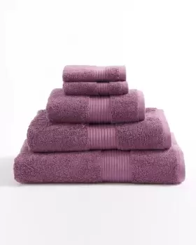 Cotton Traders 2 Pack Pima Face Cloths in Purple
