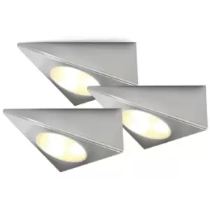 4lite Triangle 3K Silver Under Cabinet LED Light - Pack of 3