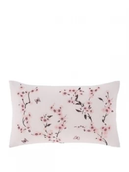 Catherine Lansfield Embroidered Blossom Cushion