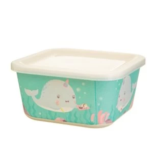 Sass & Belle Alma Narwhal Bamboo Square Lunch Box