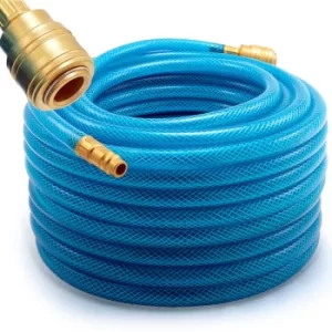 Compressed Air Hose Pneumatic Compressed-Air Tube 20 m 15 bar PVC Pressure Quick Action Coupling Air Compressor 1/4' Connection Pressure Hose Fabric